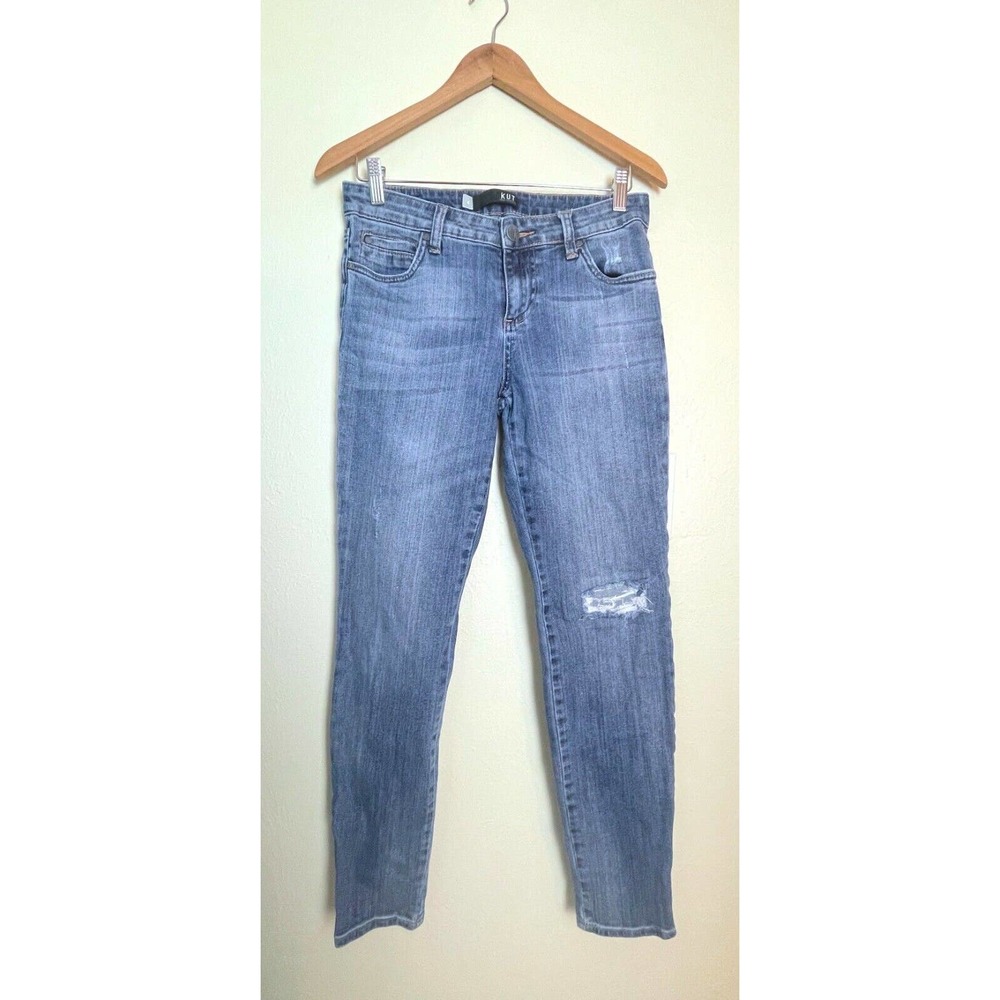 KUT from the Kloth Jeans Women's 4 Blue Denim Cotton Blend